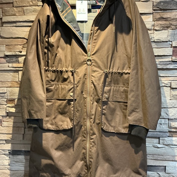 NWT Barbour Womens Brinian Wax Bark Jacket size 10 - Picture 4 of 12